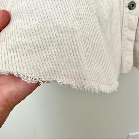 Zara ECRU Corduroy Overshirt Shacket - Picture 5 of 8